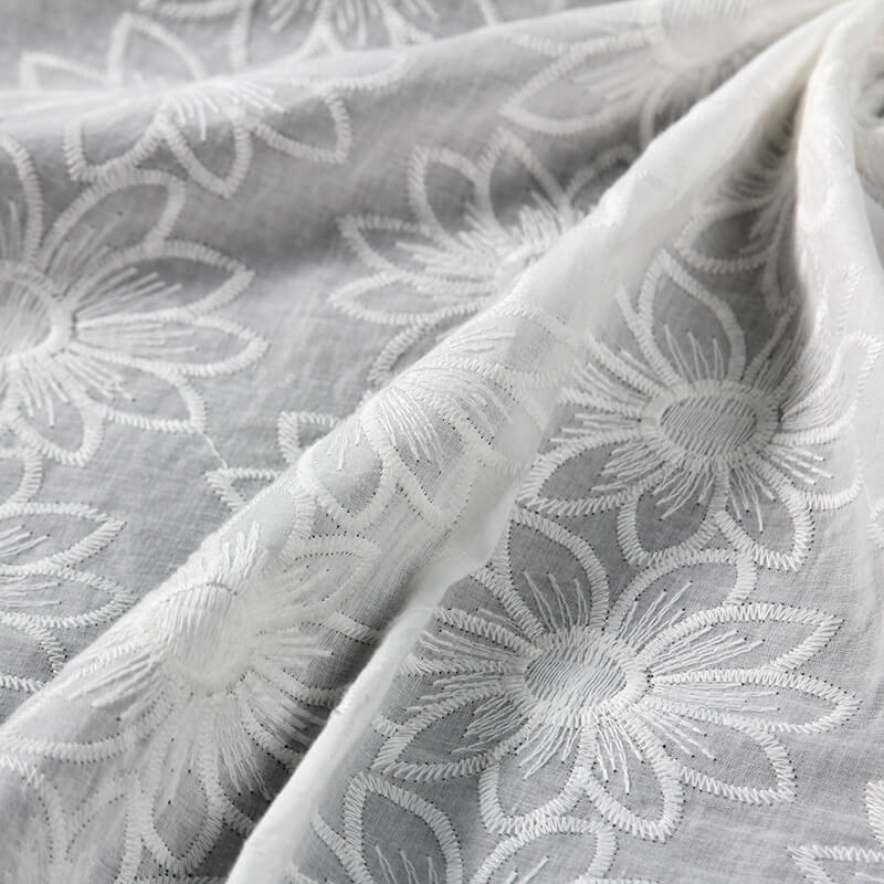 Embroidered Fabric Dress All-Over 100% Cotton for Women's Wear Wholesa 3